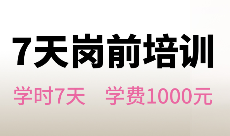 7天岗前培训